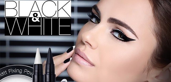 Black & White: en samling av sminke Isadora The Monochrome Look