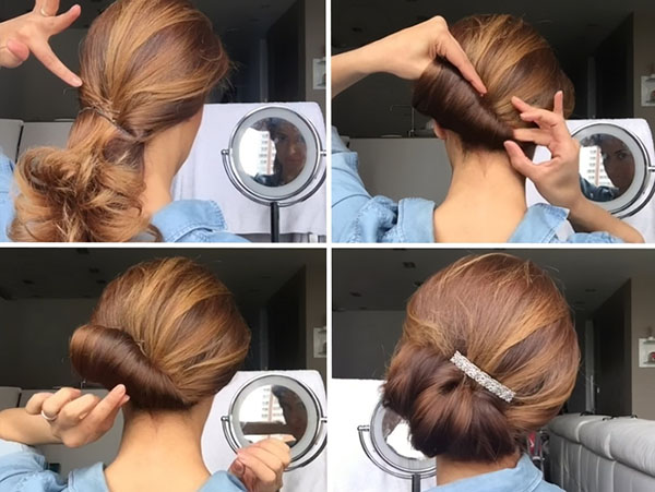 Elegant bunt på fem minutter: instruksjoner fra stylisten