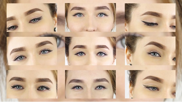 Hvordan tegne piler foran eyeliner