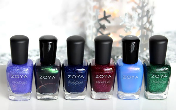 Det beste Nyttårs nagel kunst med lakk Zoya Enchanted