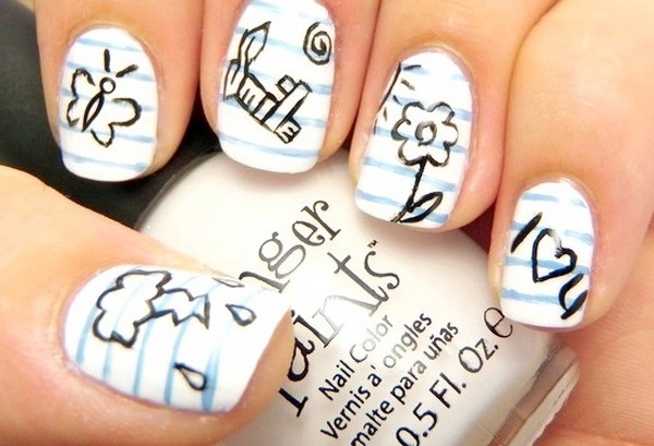 Hva manikyr å lage i skolen 1. september, et bilde. Manicure ideer for kunnskapsdag for elever av 9. og 11. klasse