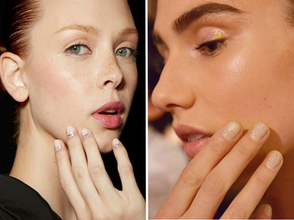 Manikyr med glitter - sommer trend-2016