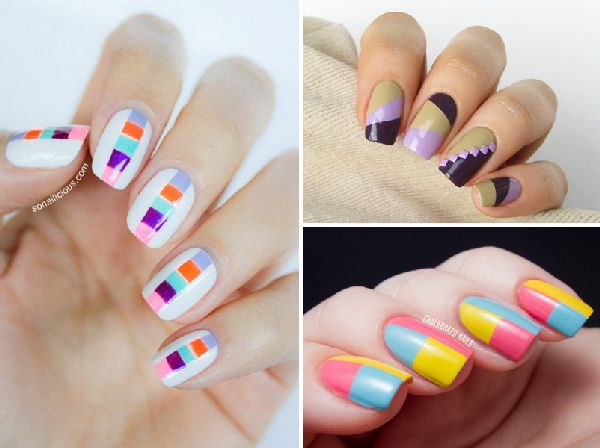 Manicure сolor blokk - september trend-2016