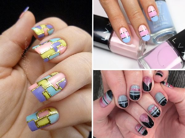Manicure сolor blokk - september trend-2016