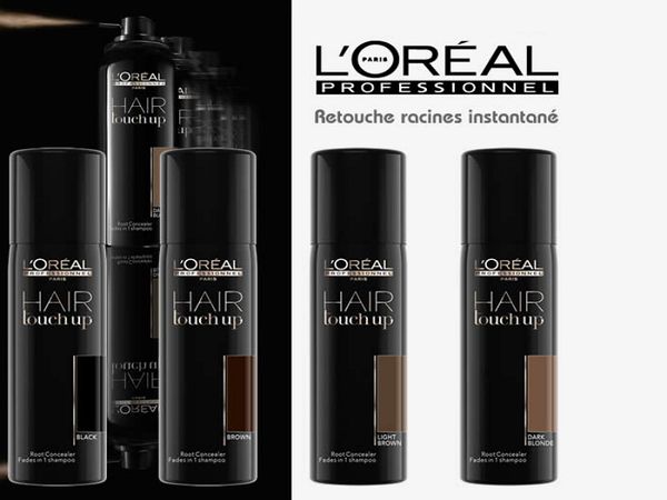 Masking for hårets røtter: toning concealer L'Oréal Hair Touch Up