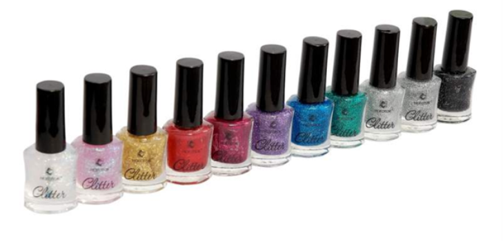 Negler med glitter