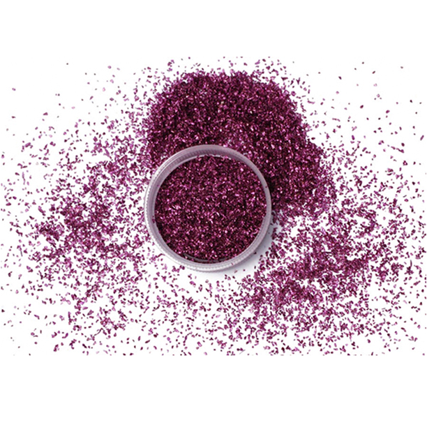 sett med tørre glitter