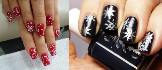 Nyttårs tegninger på negler Nyttårs Nails Design
