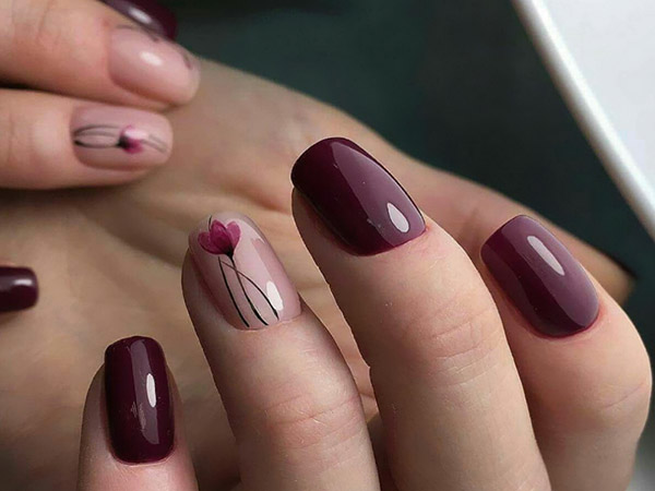 Festlig manikyr: TOP-4 Topical Designs innen 8. mars