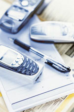 Base IMEI. Hvite og grå telefoner