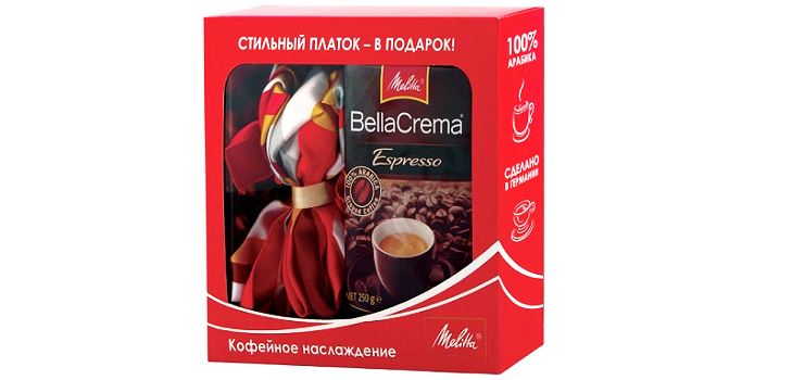 To gleder i ett: Et gavesett fra Melitta med et stilig skjerf