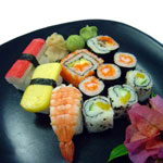 Ingredienser til sushi Ingredienser til sushi