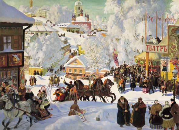 Hvordan tegner Shrovetide? Tegn en vårferie med barna