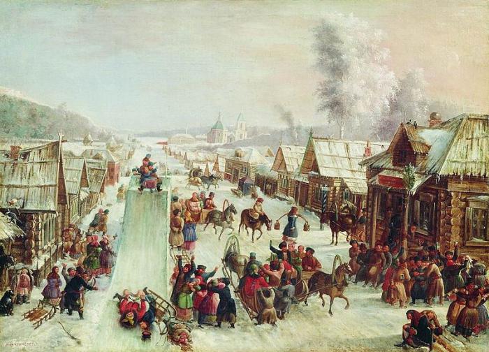 Hvordan tegner Shrovetide? Tegn en vårferie med barna