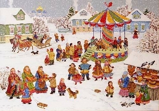 Hvordan tegner Shrovetide? Tegn en vårferie med barna
