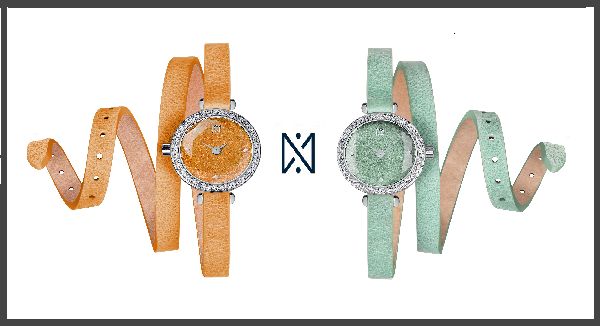 Mote multi-lag armbånd og klokker med en lang stropp på eksempelet på smykker klokker "Lollipops" og "VIVA FLEUR" fra NIKI