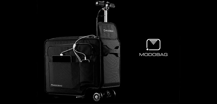 Modobag for levende reise: den første motoriserte kofferten