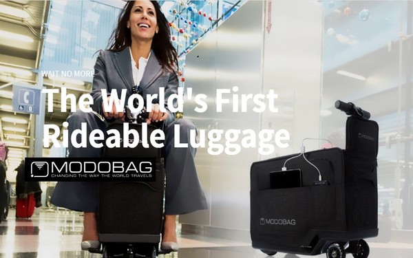 Modobag for levende reise: den første motoriserte kofferten