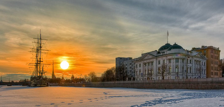 Været i Petersburg - mars 2017