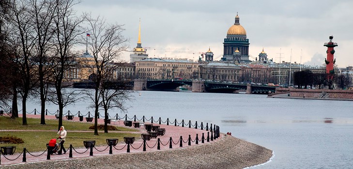 Været i St. Petersburg i februar 2017