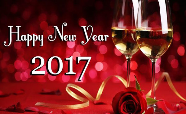 Gratulerer Lykkelig nyttår 2017 Cock