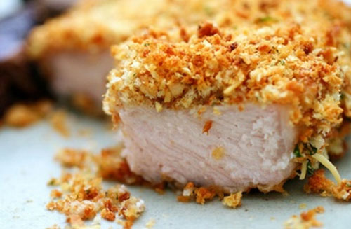 Pork steker i breading