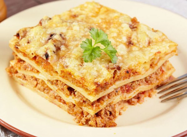 Lekkert og rask festlig middag 23. februar, lasagne med sopp