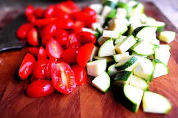 oppskrift på en interessant salat med courgette