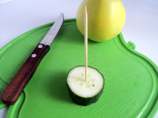 Vakker servering og servering av frukt