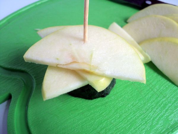 Vakker servering og servering av frukt
