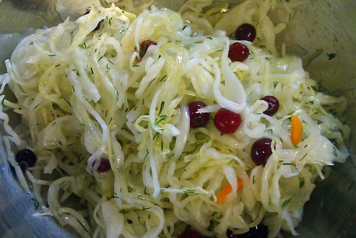 Kål med agurk for vinteren