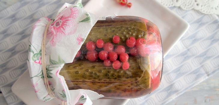 Hermetisk agurk med currant uten eddik