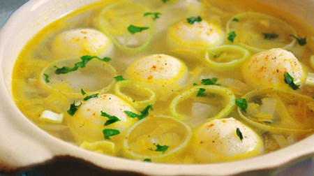 kyllingsuppe med dumplings - oppskrift med et bilde