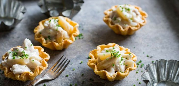 Varianter av fyllinger for tartlets