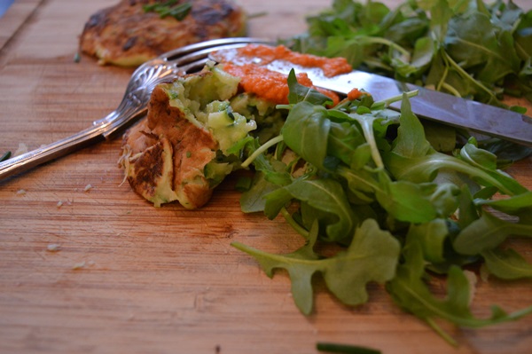 Delicious pannekaker fra courgetter på raske oppskrifter