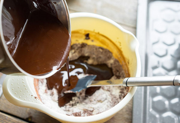 En enkel oppskrift: brownie, som smelter i munnen