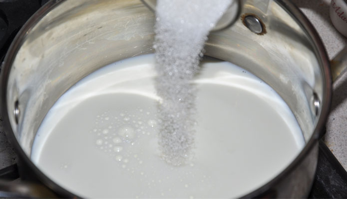 Oppskrift på kondensert melk