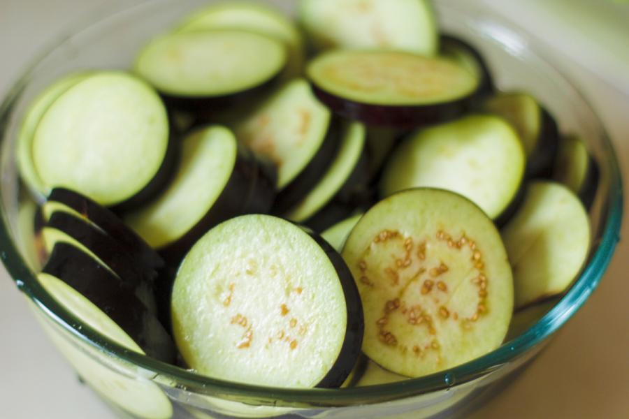 Aubergine salat til vinteren