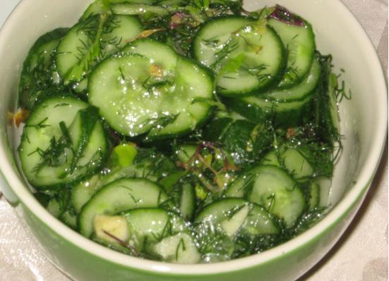Gurkesalat til vinteren