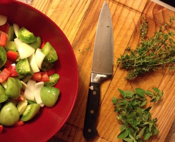 Tomat salat til vinteren