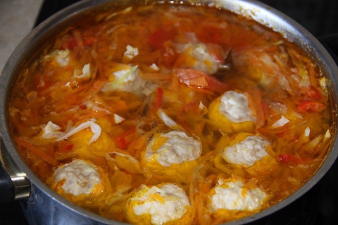 suppe i en panne