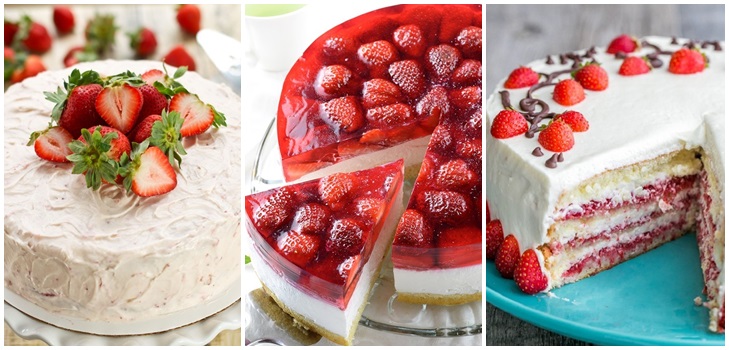 Lekkert jordbærkake