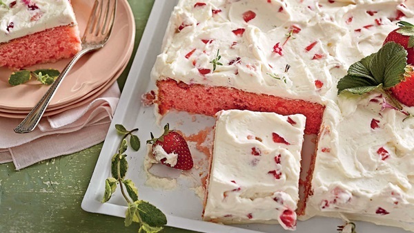 Lekkert jordbærkake