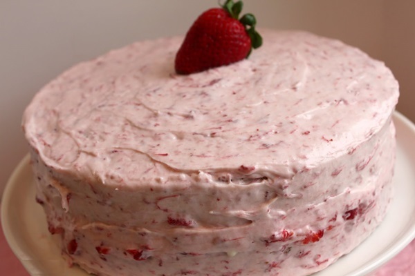 Lekkert jordbærkake