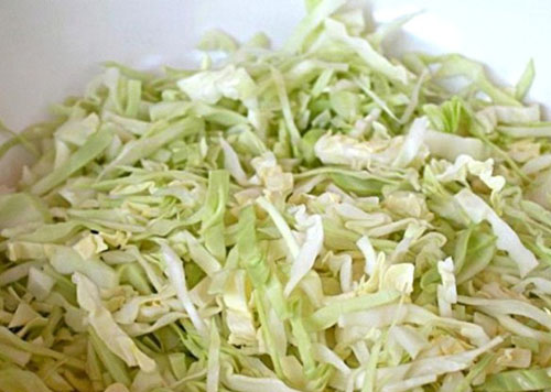Stewed kål med sopp