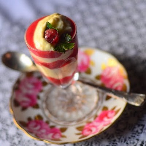 Vegetariske desserter på festbordet