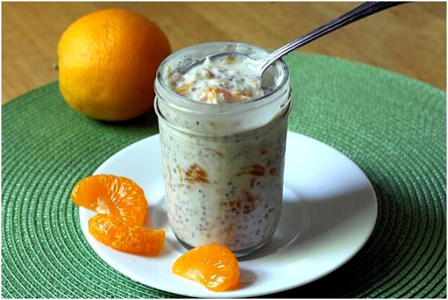 havremel med frukt