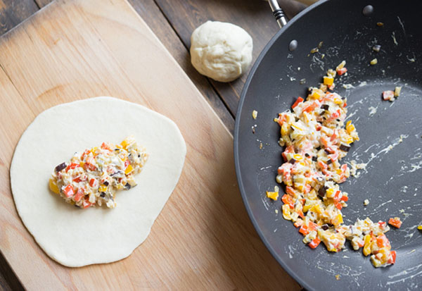 Deilig oppskrift: Calzone med vegetabilsk fylling