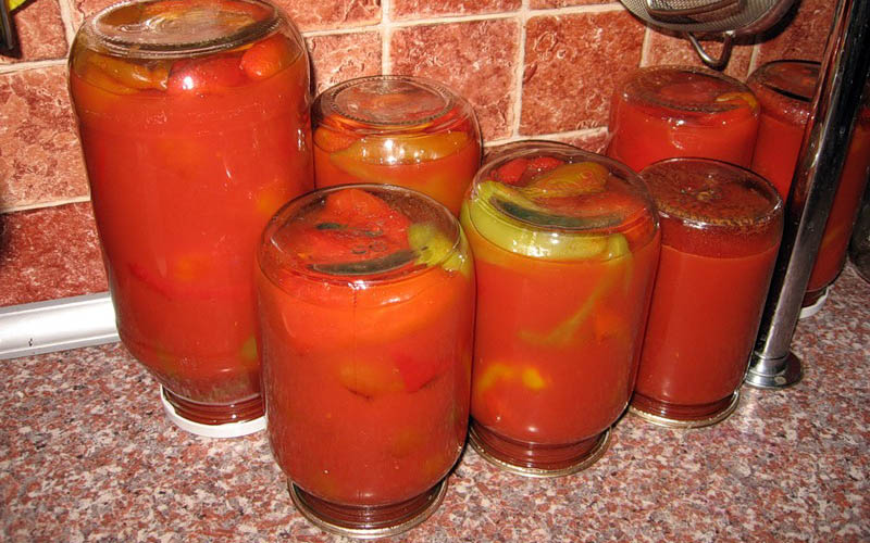 Bulgarsk pepper i tomat