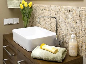 Mosaikk på badet Mosaikk på badet